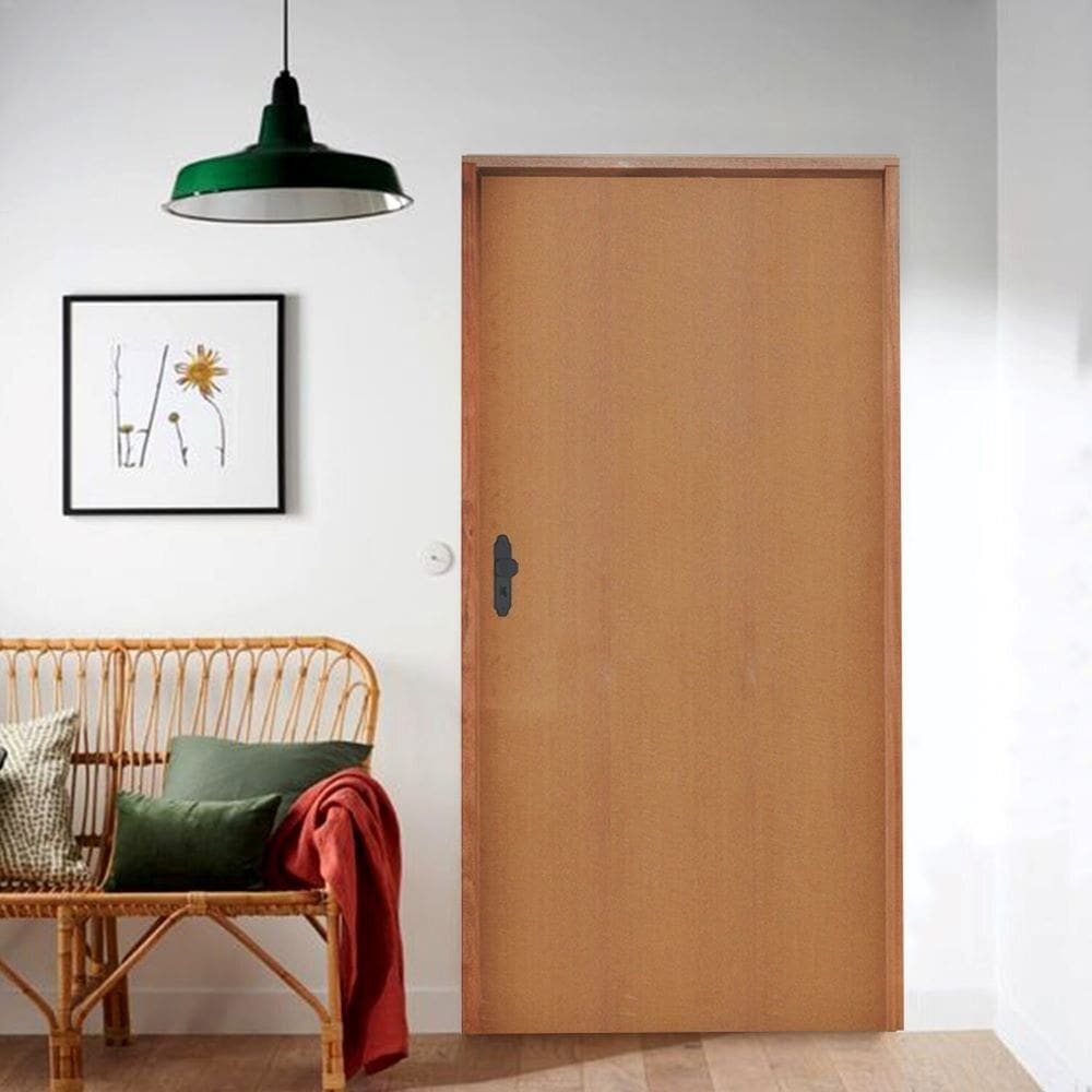 Porta Lisa Curupixa Batente Ecolológico 11 Fechadura 823/02 82 X 2,10 Esquerdo Natural