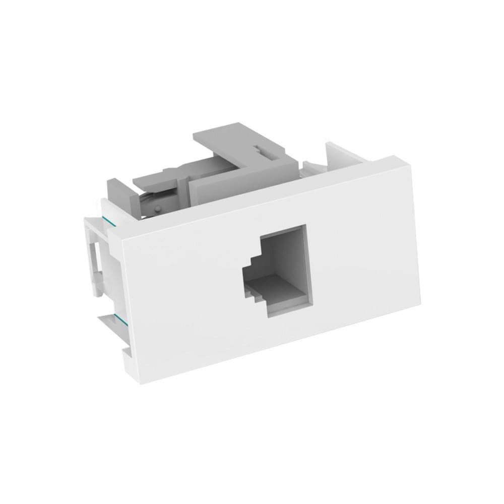 Módulo Tomada RJ11 Branco Beleze Enerbras