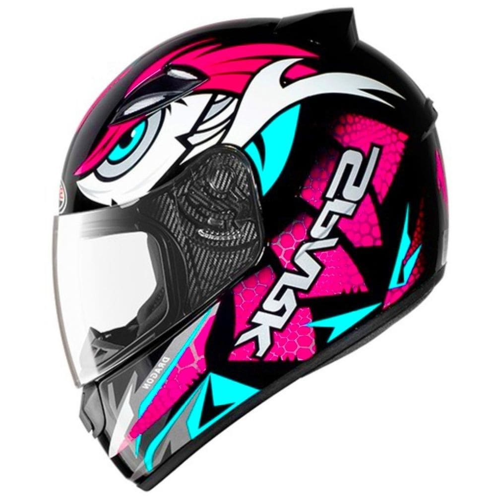 Capacete Ebf New Spark Dragon Rosa