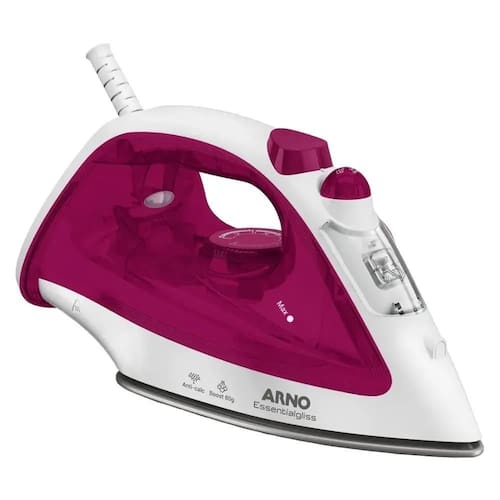 imagem-Ferro Arno A Vapor Essentialgliss - Fmq - 1830009065 Branco/rosa 220 Volts - 220v