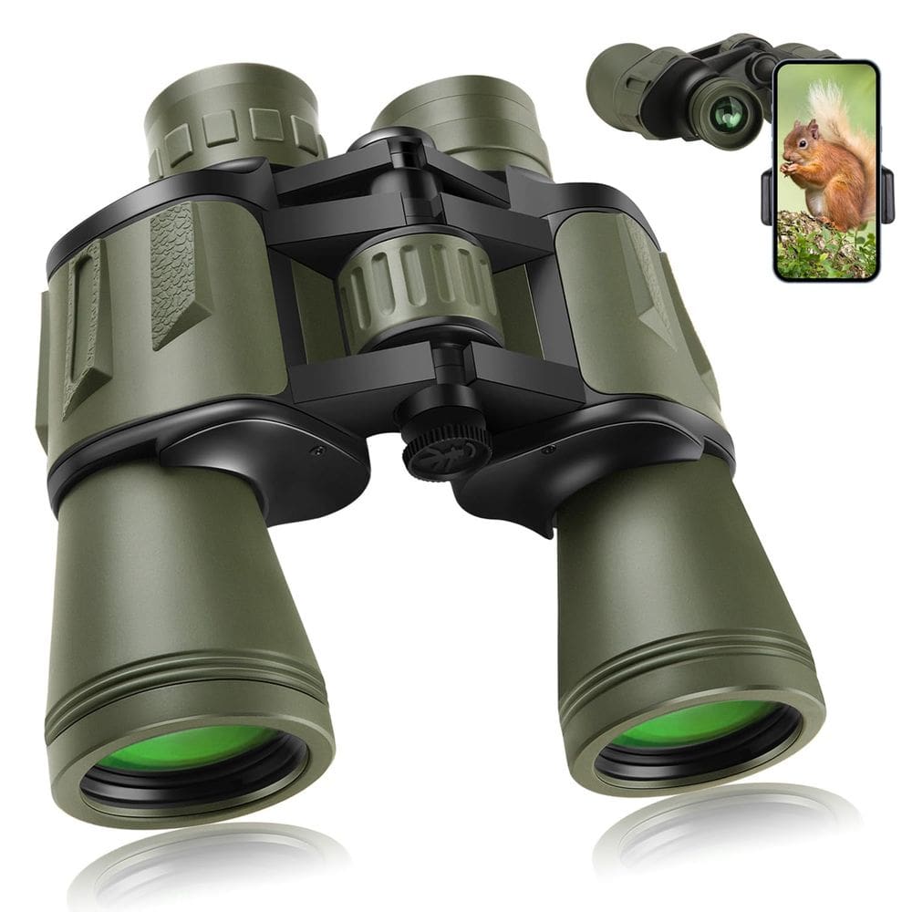 Binóculos LANDVIEW 20x50 de alta potência com adaptador de smartphone