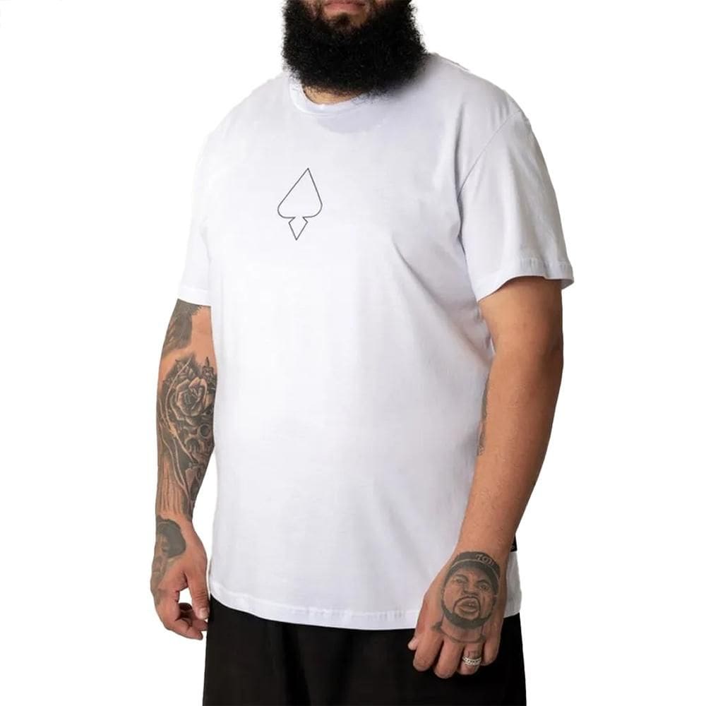 Camiseta MCD Oversized Caveira Rosas SM25 Masculina Branco