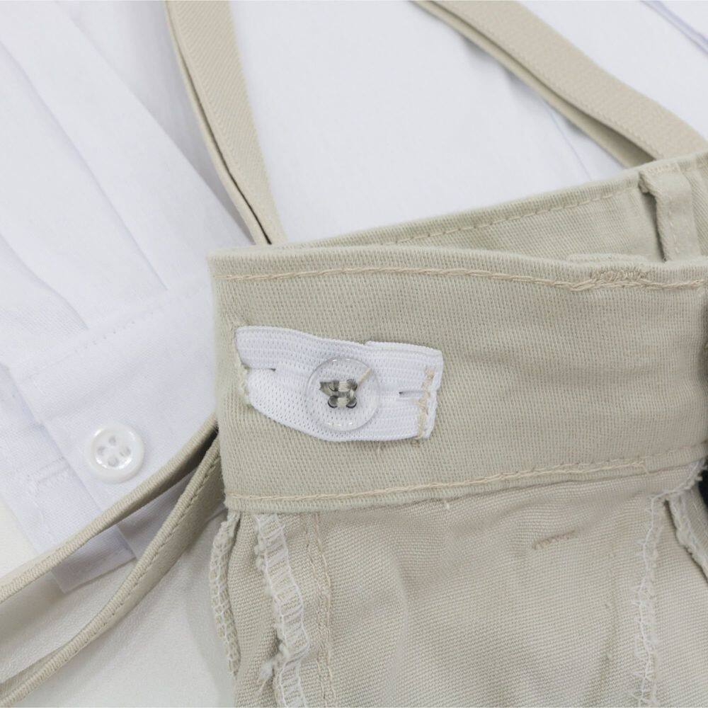 Calça Social Sarja Infantil Menino Bolso Faca Festa Ano Novo