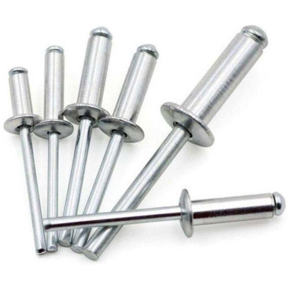 Rebite De Repuxo Alumínio 3.2 X 16mm 10 Peças Goma - Goma