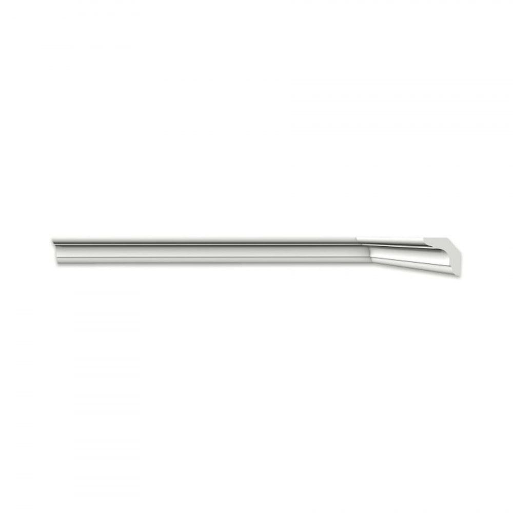 Kit com 5 Barras Roda Teto Perfil de Poliestireno C50 HomEstar 10m Branco