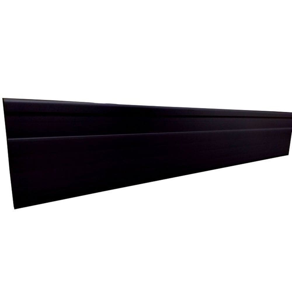 Kit com 20 Barras Rodapé de PVC 7cm x 15mm x 2,40m Master Bariri 48m Preto