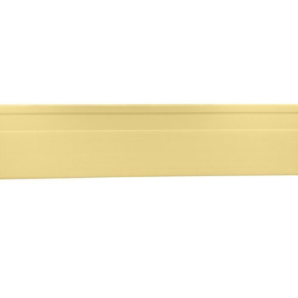 Kit com 15 Barras Rodapé de PVC 10cm x 15mm x 2,40m Master Bariri 36m Marfim
