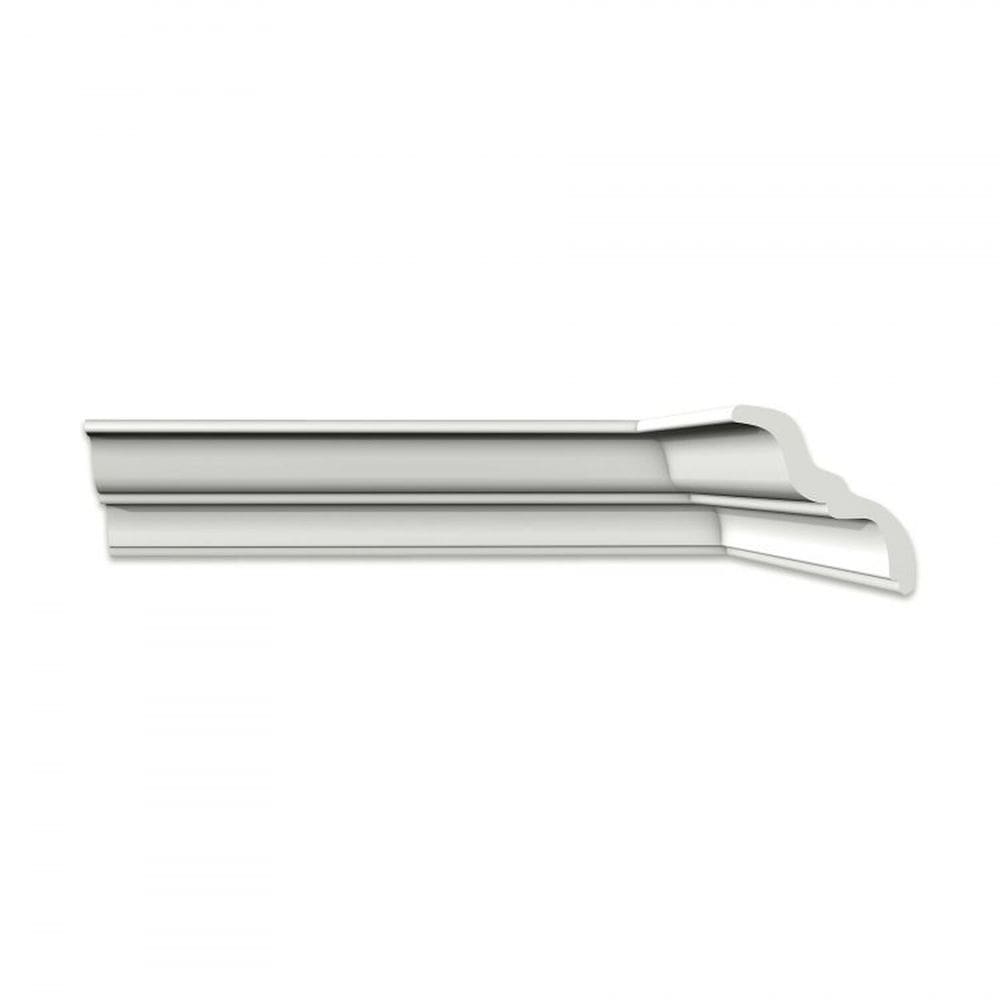 Kit com 10 Barras Roda Teto Perfil de Poliestireno MT HomEstar 20m Branco
