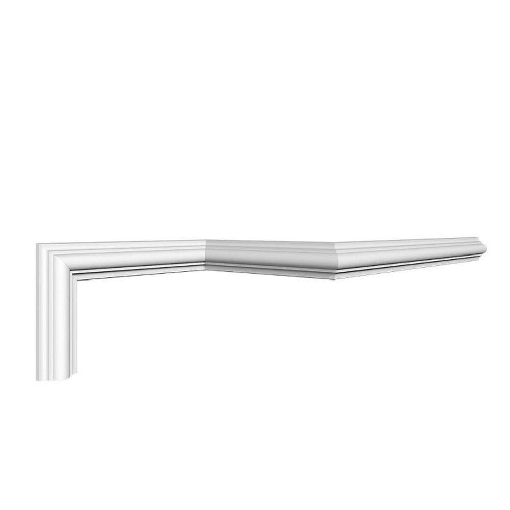 Kit com 5 Barras Roda Meio Cw11 Perfil de Poliestireno HomeEstar 10m Branco