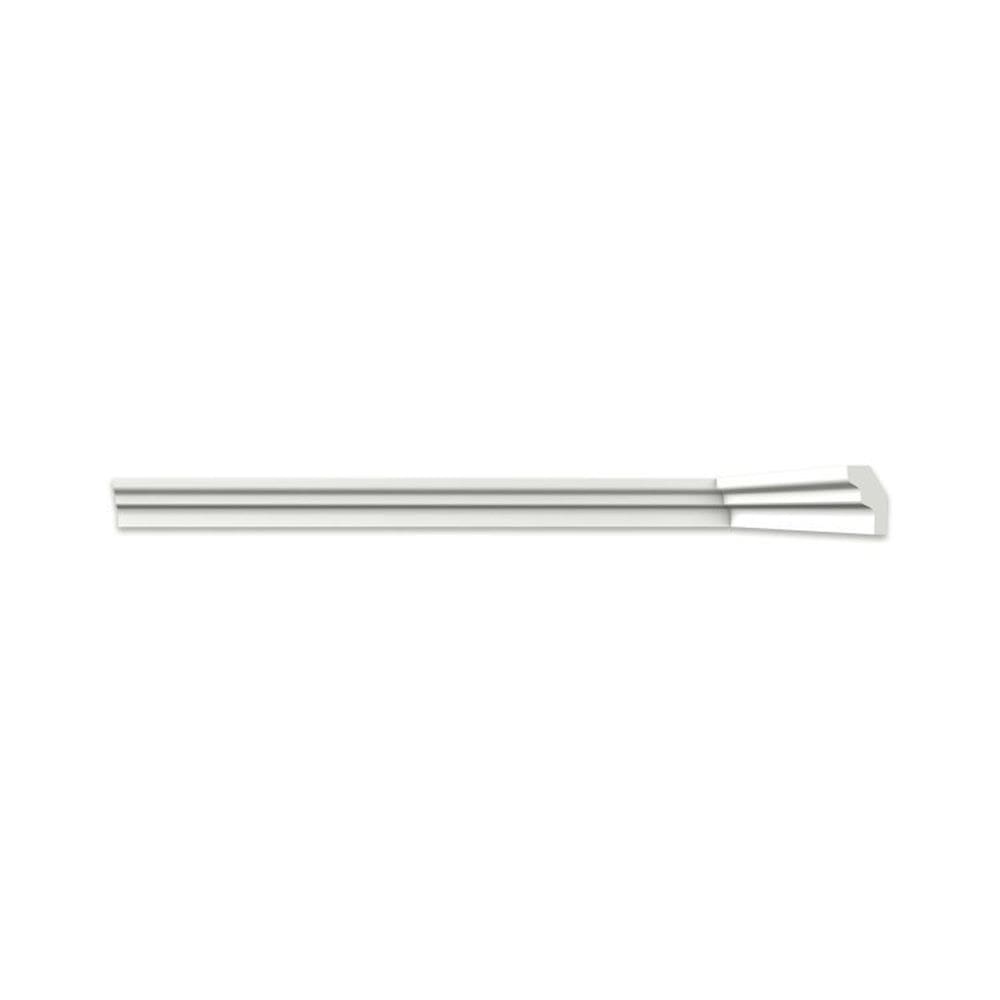 Kit com 5 Barras Roda Teto Perfil de Poliestireno S25 HomEstar 10m Branco