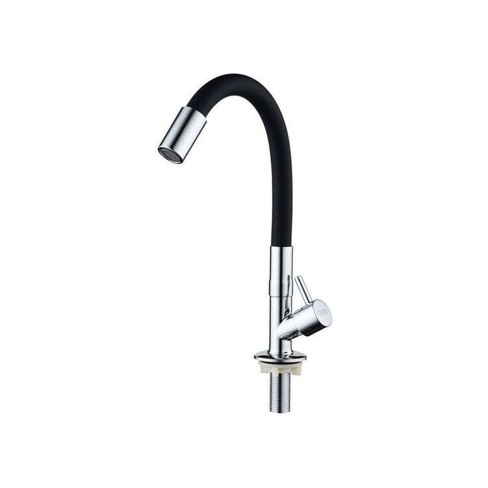 Kit 3 Torneiras Bancada Flexivel em Metal Preto
