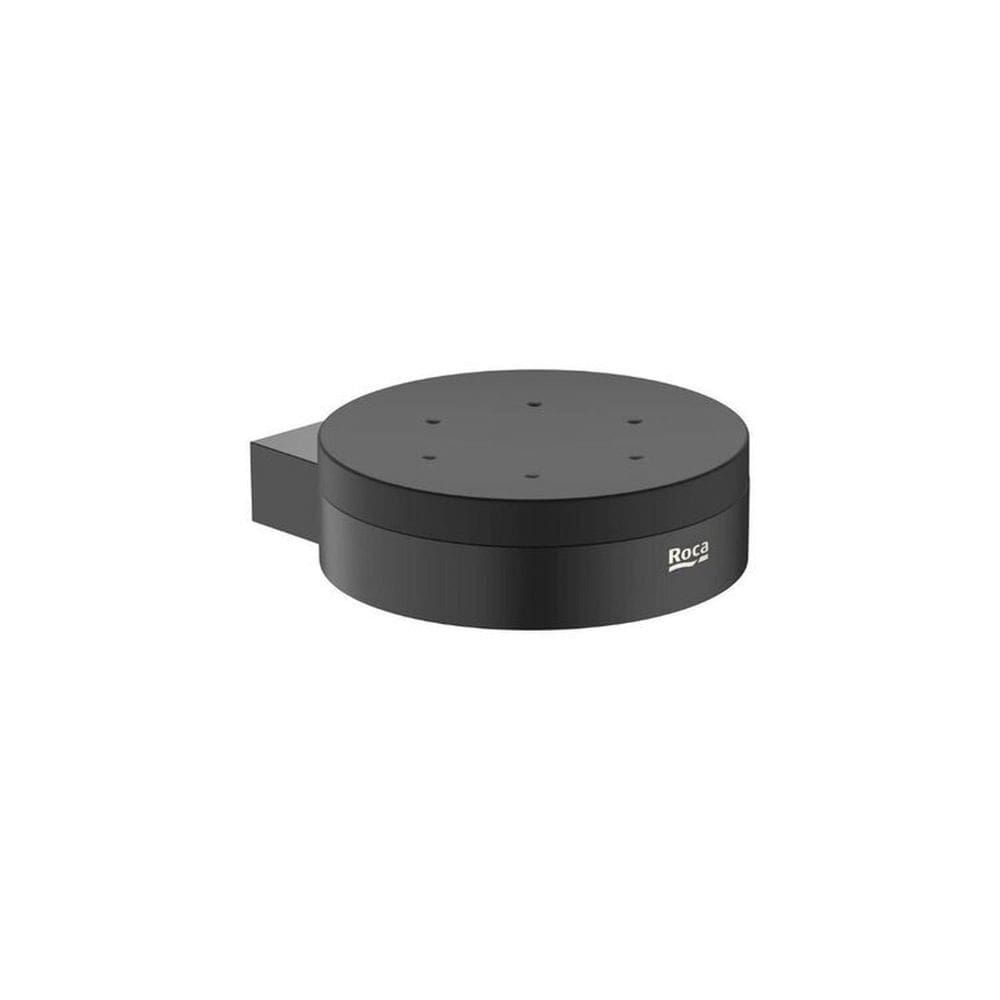 Kit com 3 Saboneteira de Parede Hotels Round Design Elegante Matte Black