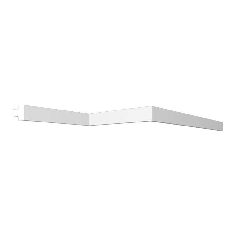 Kit com 30 Barras Rodameio Versátil Up236 Perfil de Poliestireno HomEstar 60m Branco