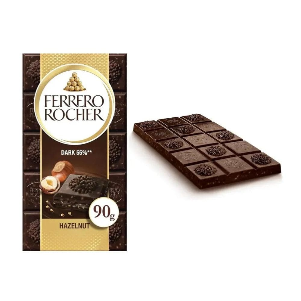 Chocolate Ferrero Rocher Dark 55% 90g - Importado