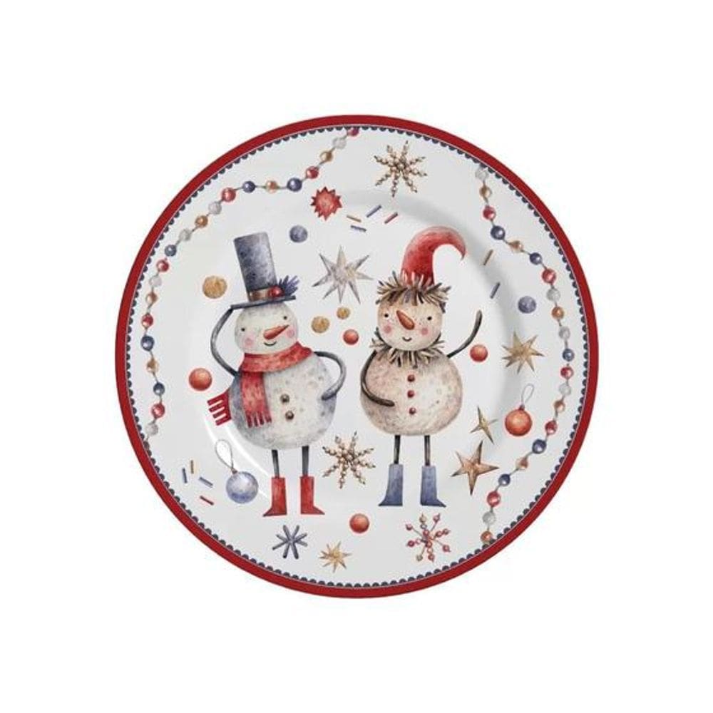 Prato de Sobremesa Greetings Natal Ø21cm - Alleanza