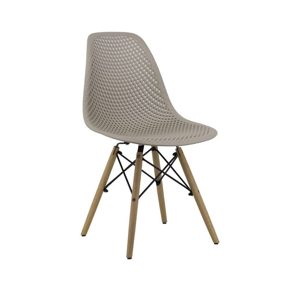 Cadeira Sala De Jantar Carla Nude Base Madeira - D`rossi