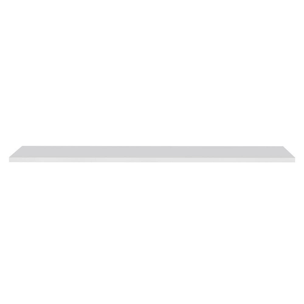 Prateleira Flutuante Para Banheiro Com Suporte Invisível 91x20cm Yara Branco - Lumil