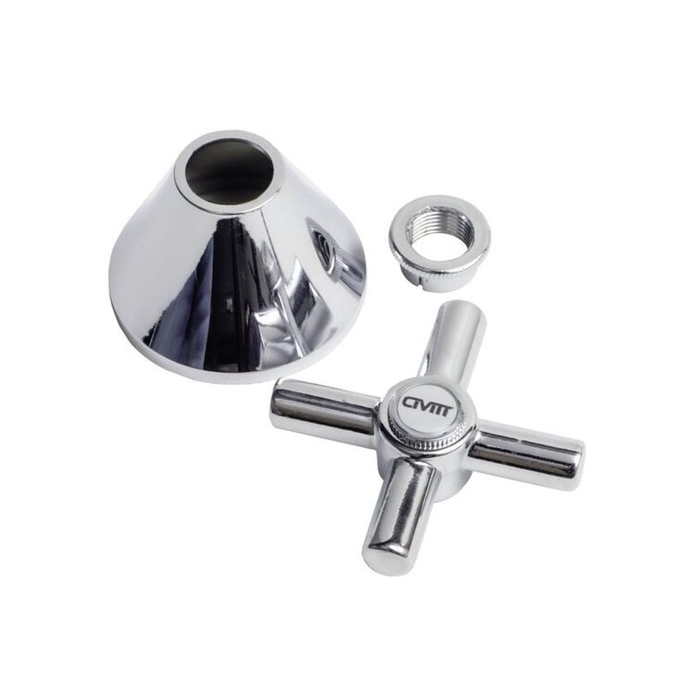 Kit 2 Acabamentos de Metal C31 para Registro 1/2\" e 3/4\" Universal e Deca - Inox