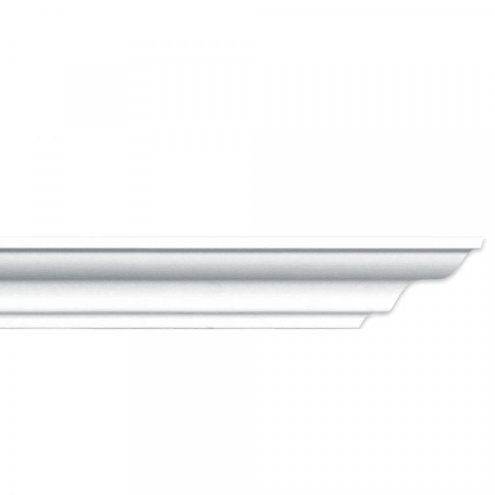 Kit com 10 Barras Roda Teto Perfil de Poliestireno M50 HomEstar 20m Branco