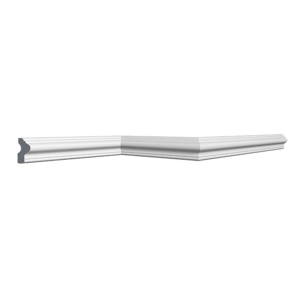 Kit com 15 Barras Rodameio U40 Perfil de Poliestireno HomEstar 30m Branco
