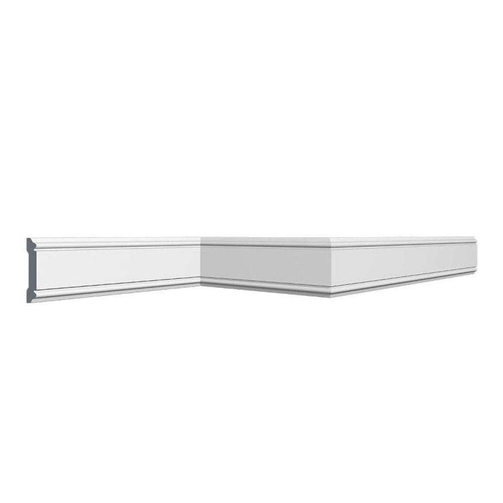 Kit com 15 Barras Roda Meio Cw12 Perfil de Poliestireno Linha HomEstar 30m Branco