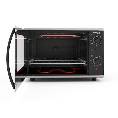 imagem-Forno Elétrico De Bancada 40 Litros Nardelli Top 40 Black Preto 110v