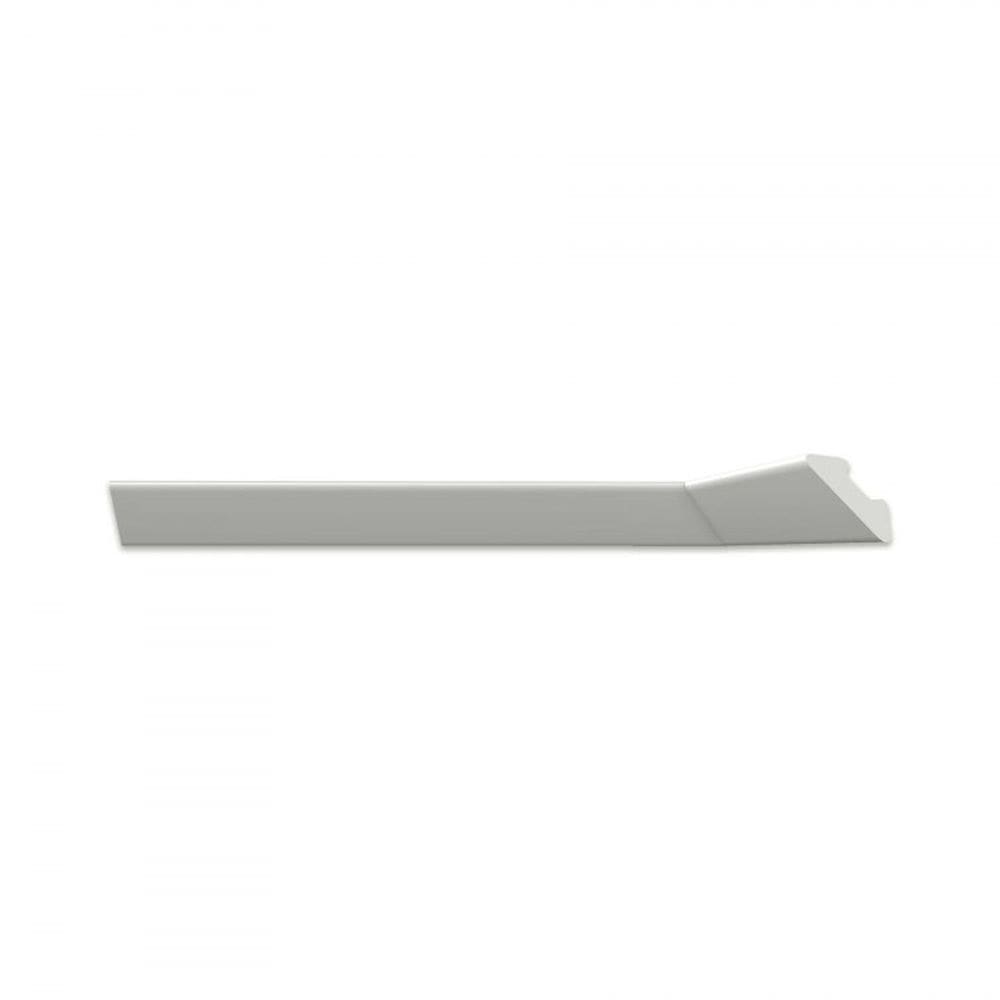 Kit com 5 Barras Roda Teto L30 Perfil de Poliestireno Homestar 10m Branco