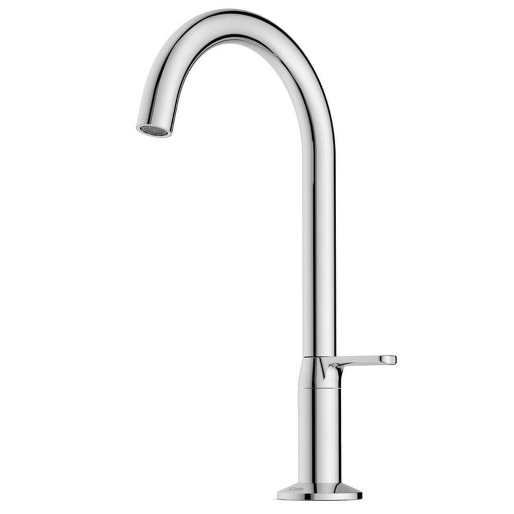 Kit com 3 Torneira para Lavatório de Mesa Bica Baixa Design Cromado