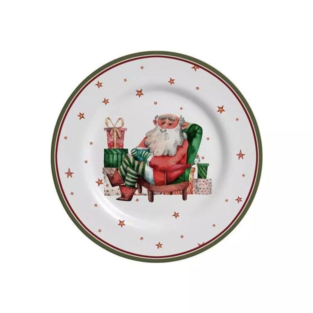 Prato Sobremesa Father Christmas Natal Alleanza