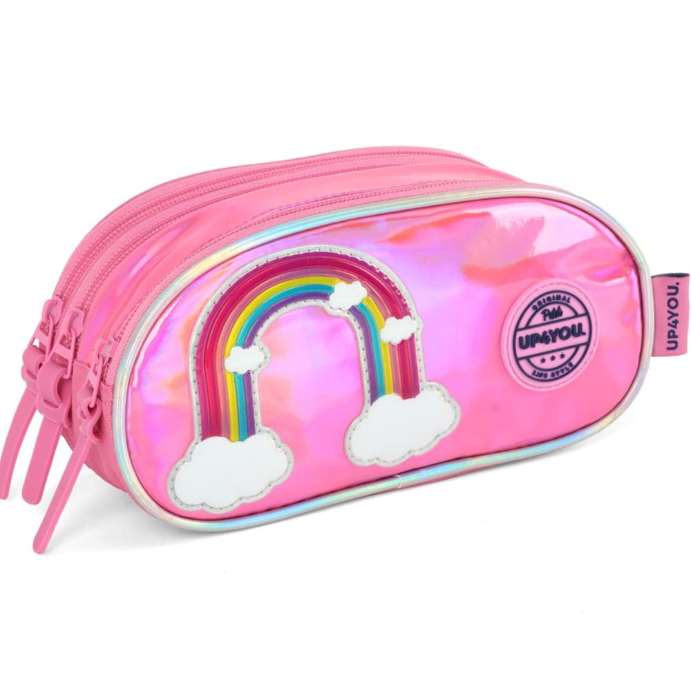 Estojo Escolar Necessaire Triplo 03 Divisórias UP4You Modelo 2025