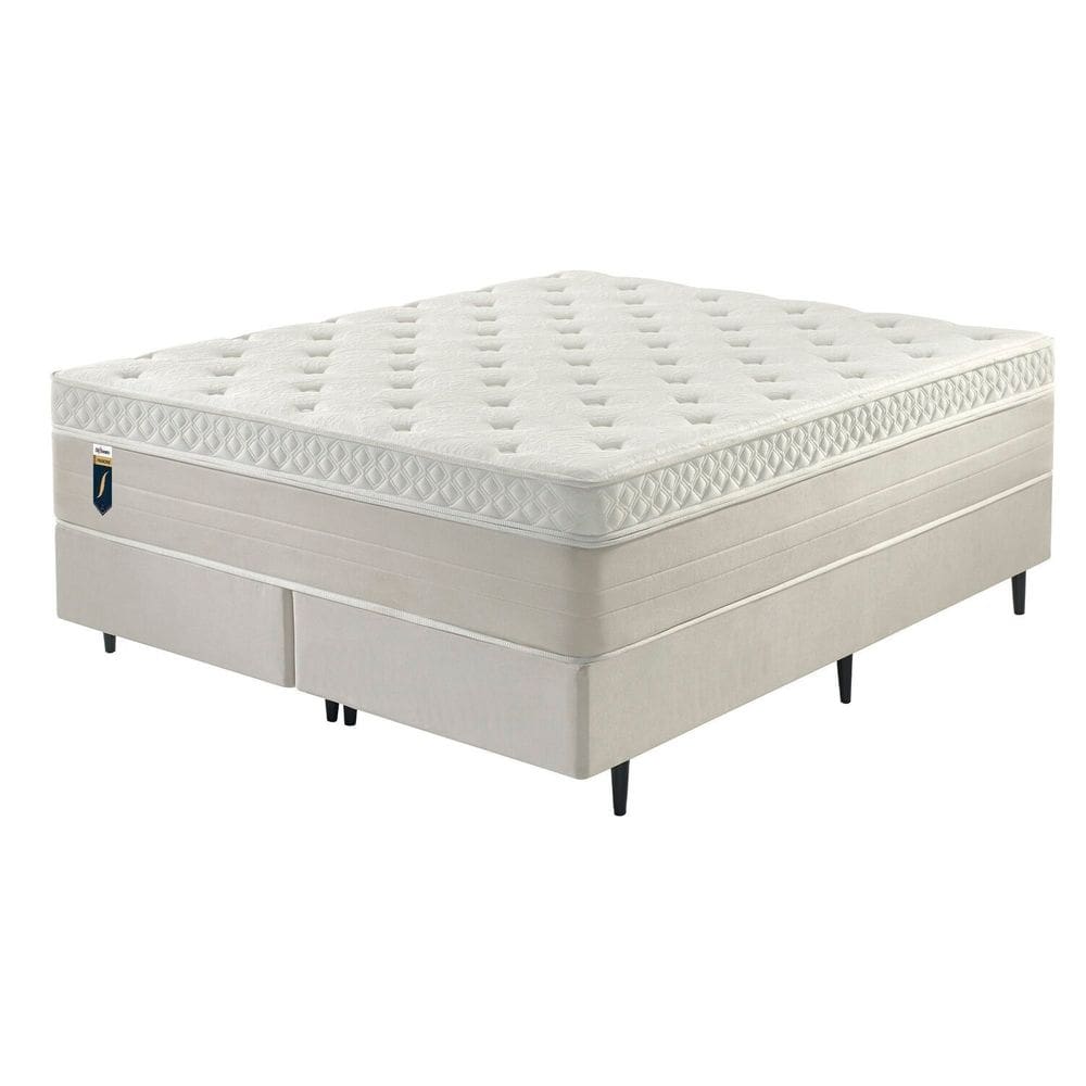 Base Box Somiê Casal 138cm Paradiso Creme