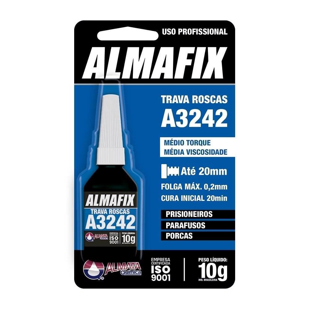 Trava Roscas Almafix A3242 Medio Torque Azul 10G