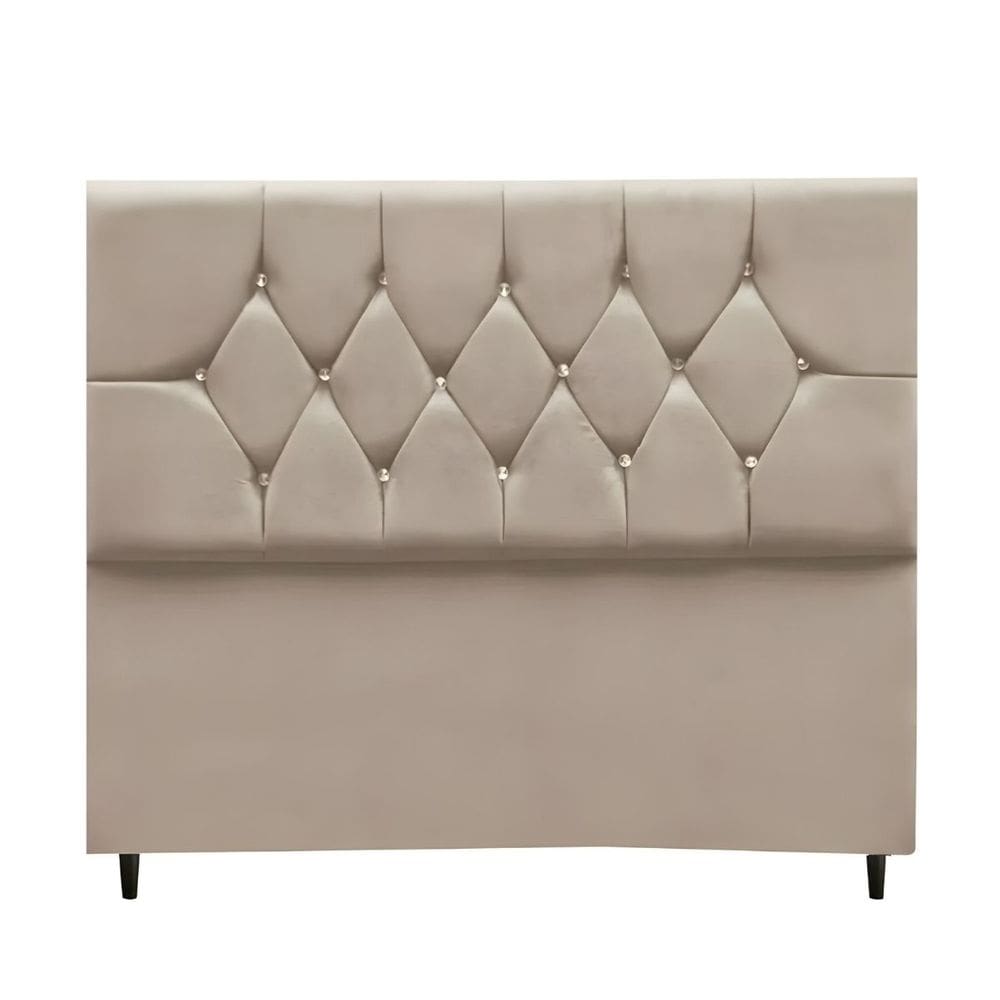 Cabeceira Cama Box King 195 cm Geovana Suede