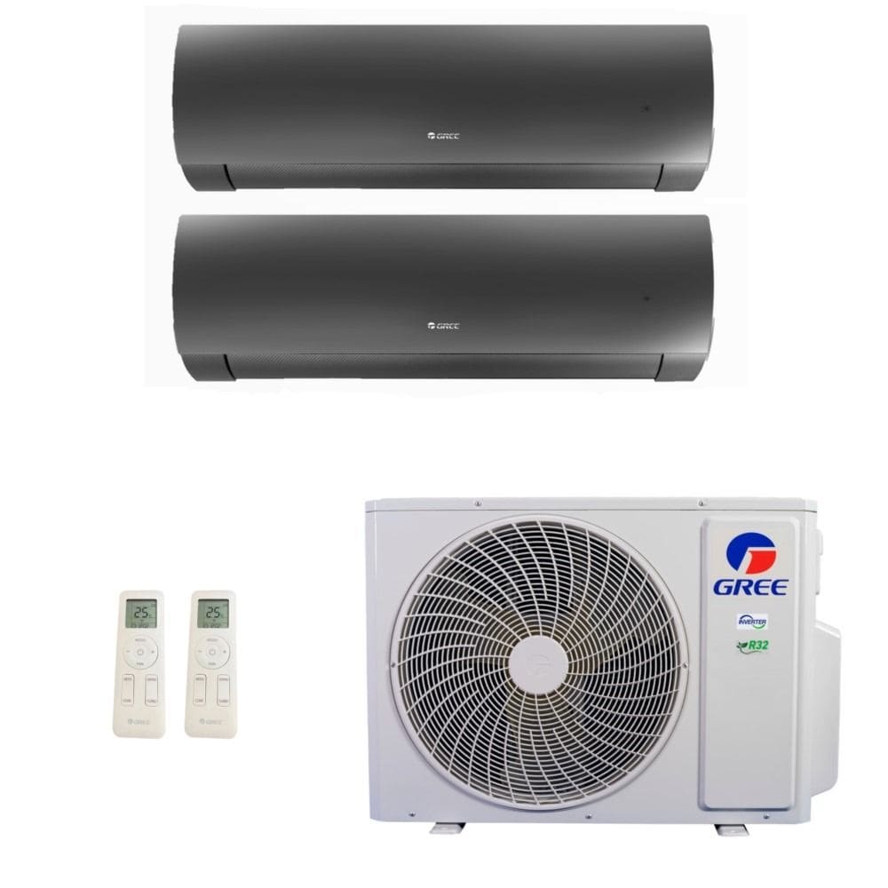Ar-Condicionado Multi Split Inverter Gree 18.000 (1x Evap HW 9.000 + 1x Evap HW 18.000) Quente/Frio 220V