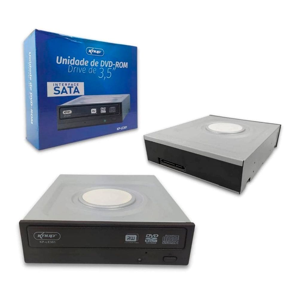 Gravador Drive Dvd Sata 18 x Knup - KP-LE301