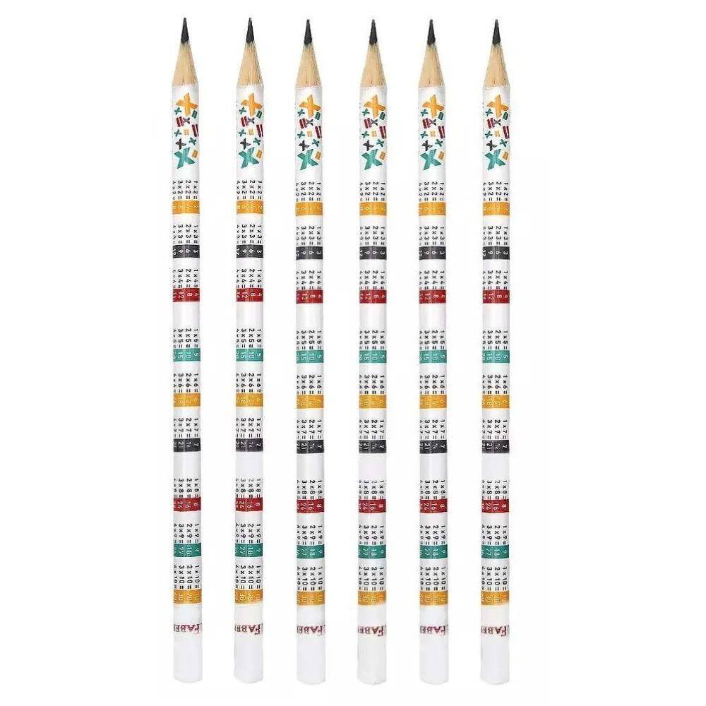 Lápis preto Ecolápis Grafite N2 Tabuada (2-4-6 e 10 Unidades) - Faber-Castell