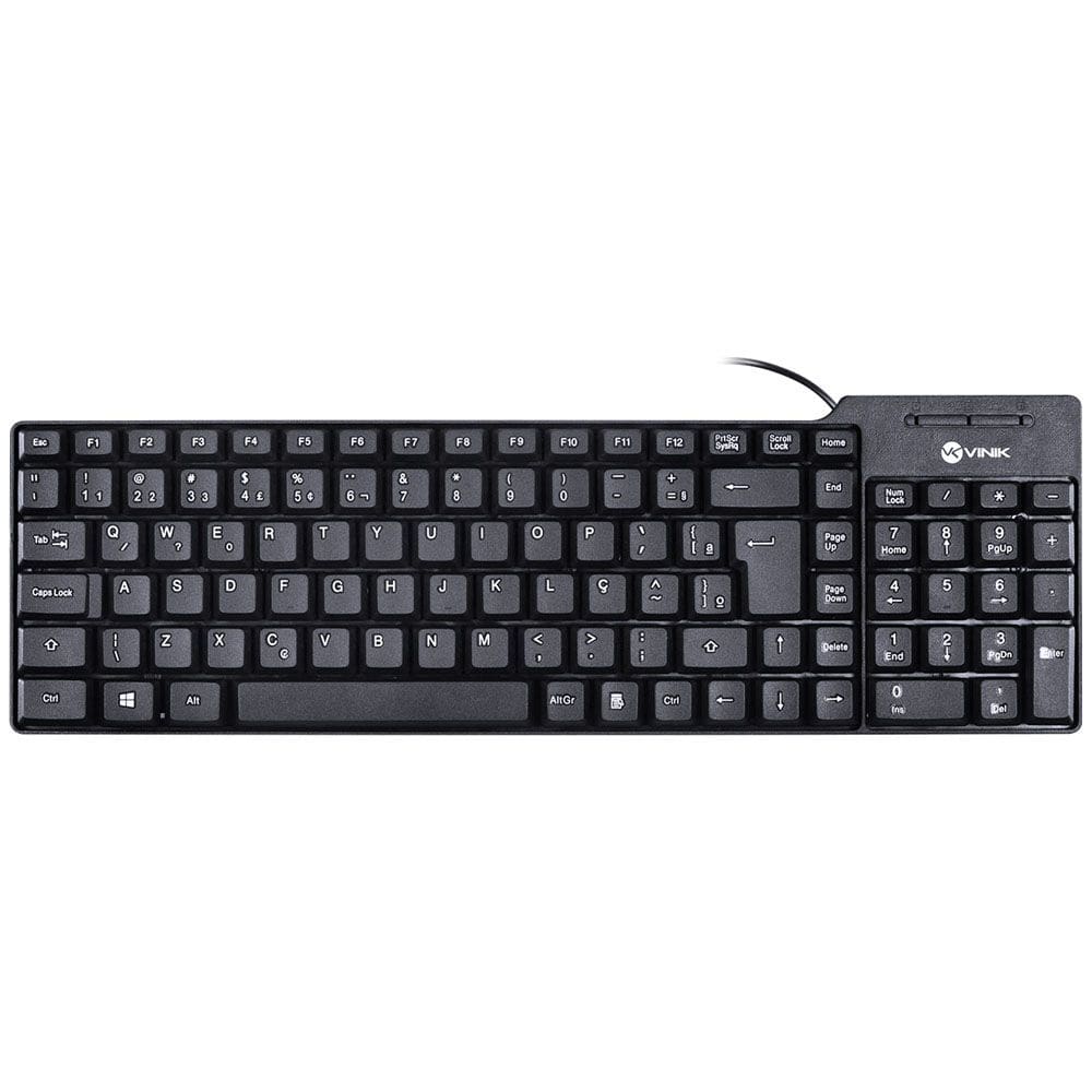 Teclado Usb Compacto Dynamic Dt150 Preto Vinik