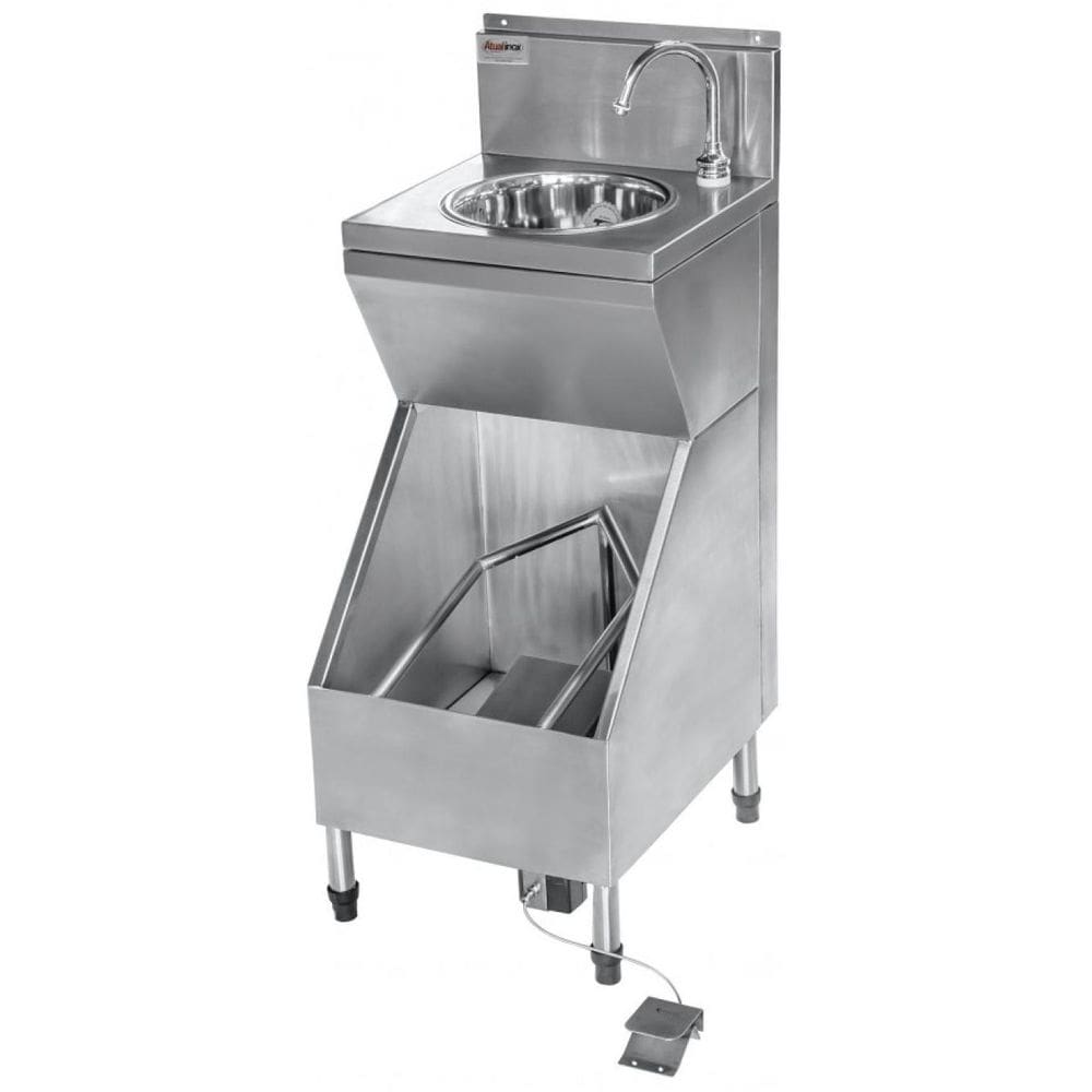 Lava-botas com Lavatório em Aço Inox 304 220v
