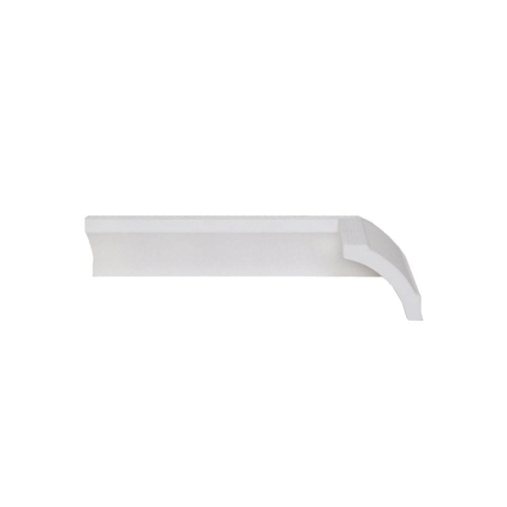 Rodateto de Poliestireno 5cm X 50mm Liso Metro Linear-5101b5 - Barra com 2,0 Ml - caixa com 2 Unidade - Branco