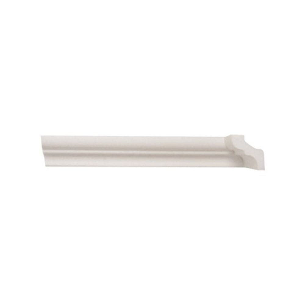 Kit com 15 Barras Rodateto de Poliestireno 3,5cm X 30mm Liso 30m Branco