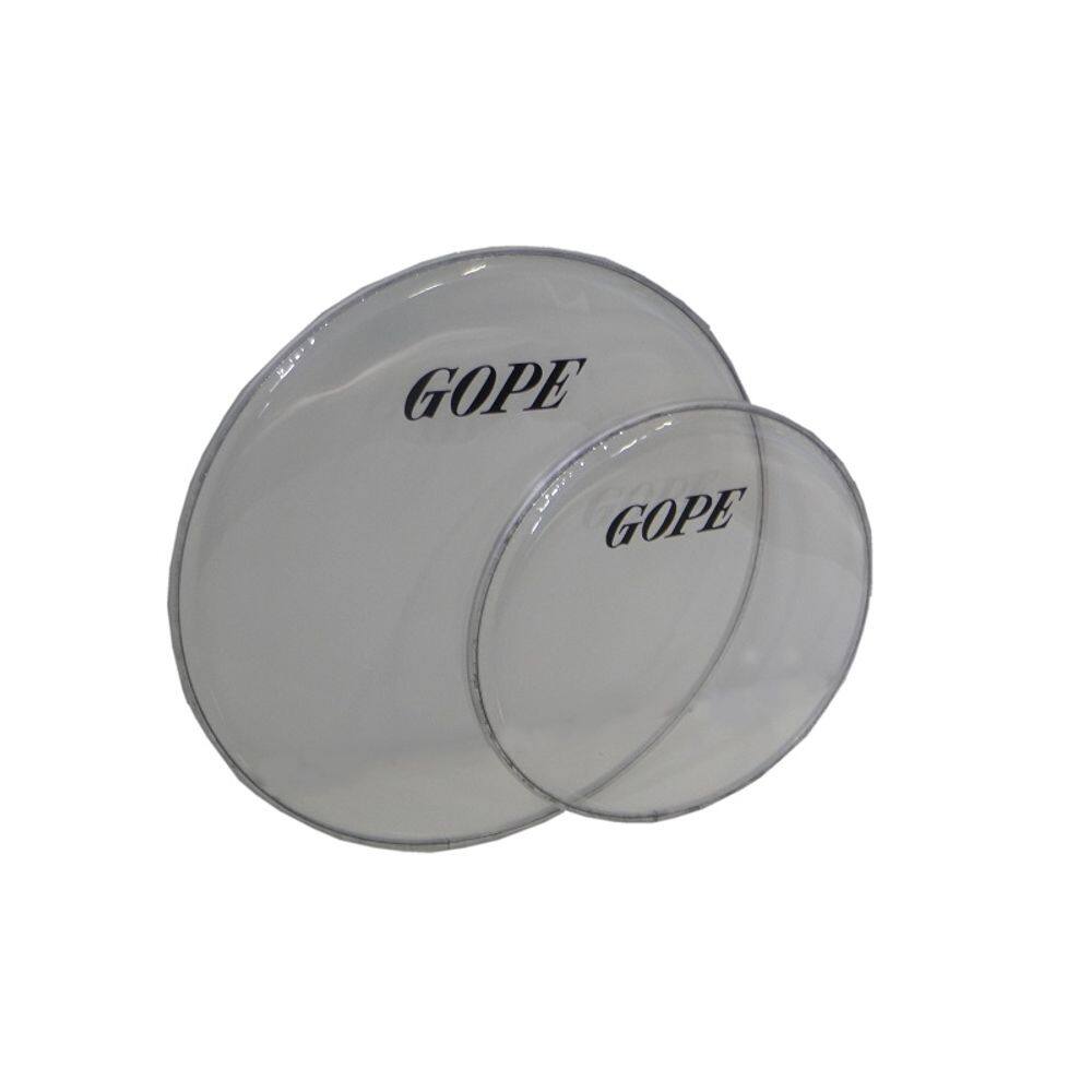Pele Cristal Transparente Percussão Gope 10 Polegadas