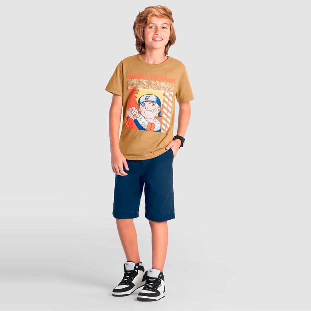 Camiseta infantil menino do naruto Brandili