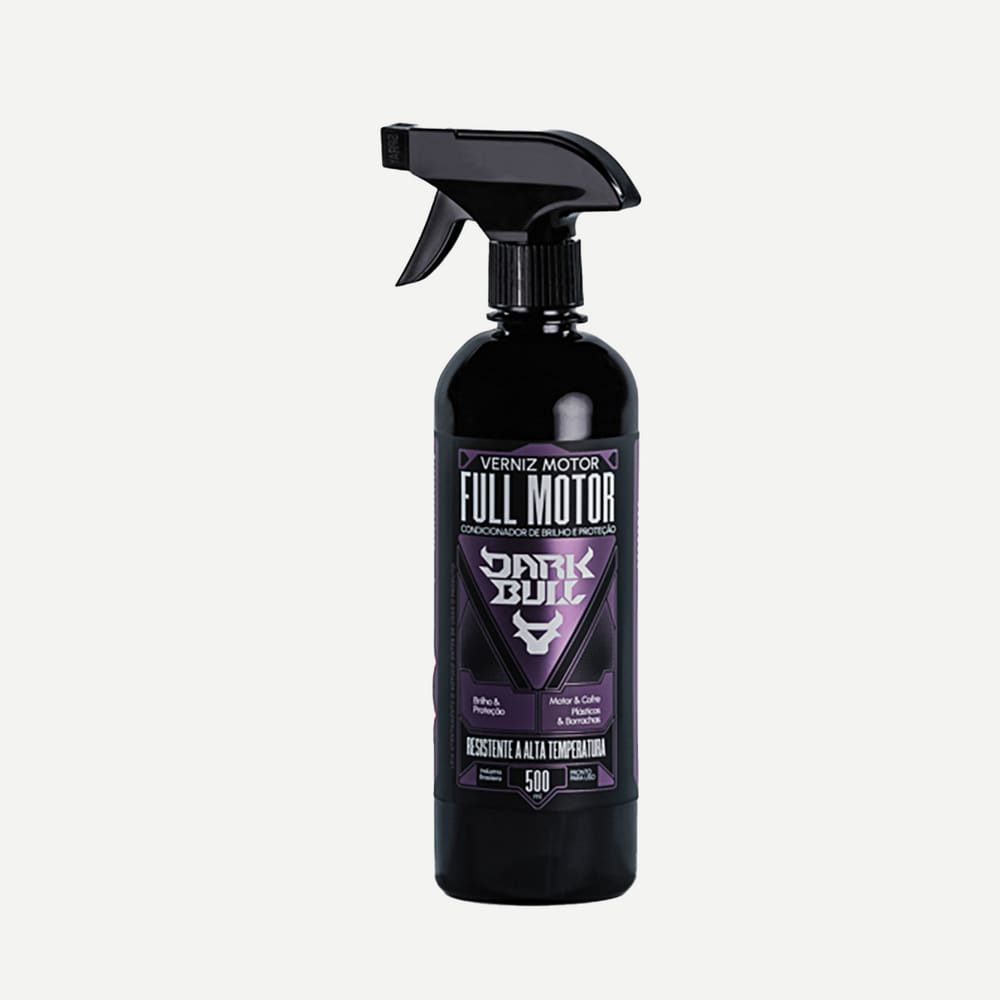 Verniz Full Motor Dark Bull Provê Brilho E Proteção Ao Motor