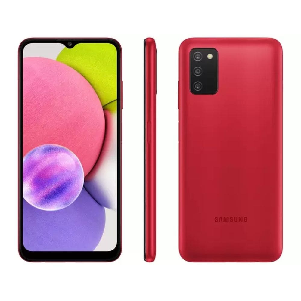 Usado: Samsung A03s 64 GB Vermelho - Regular