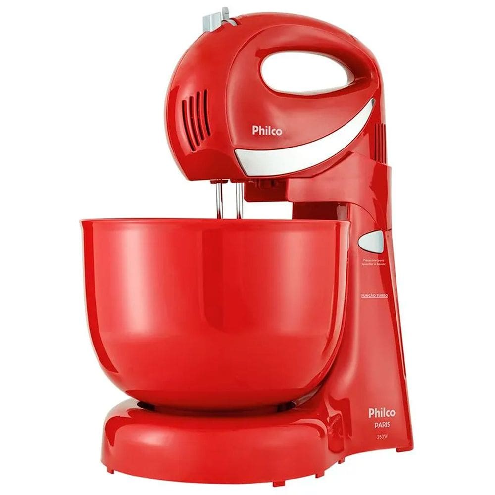 Batedeira Paris Turbo Inox 400w Philco 220v Vermelho