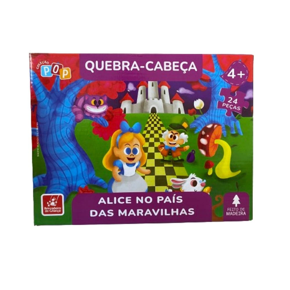 Quebra Cabeça Alice no País das Maravilhas 24 Pçs