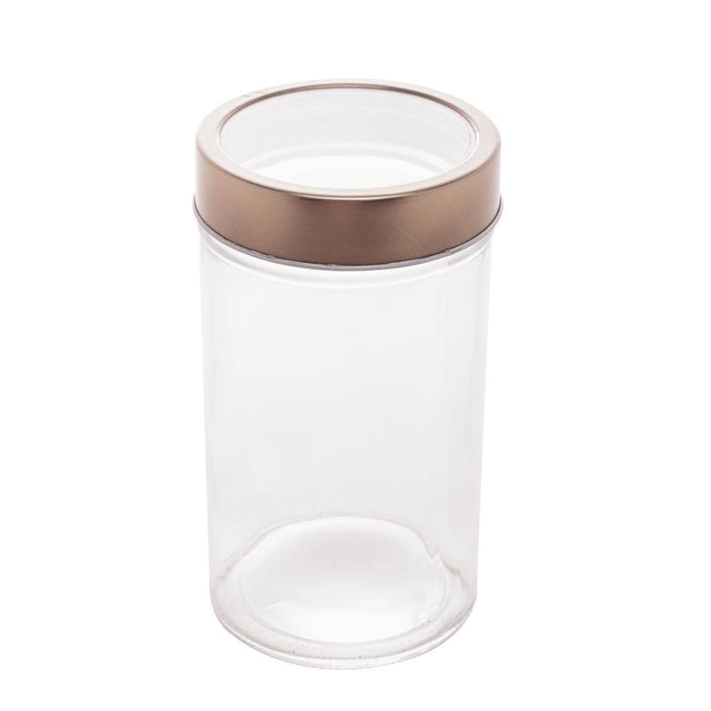 Pote de Vidro com Tampa de Acrílico Gastro Rosa 500ml