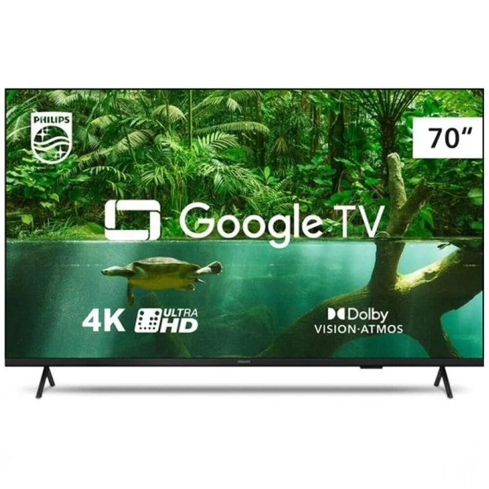 Smart TV Philips 70 polegadas 4K UHD, LED, PUG7408/78