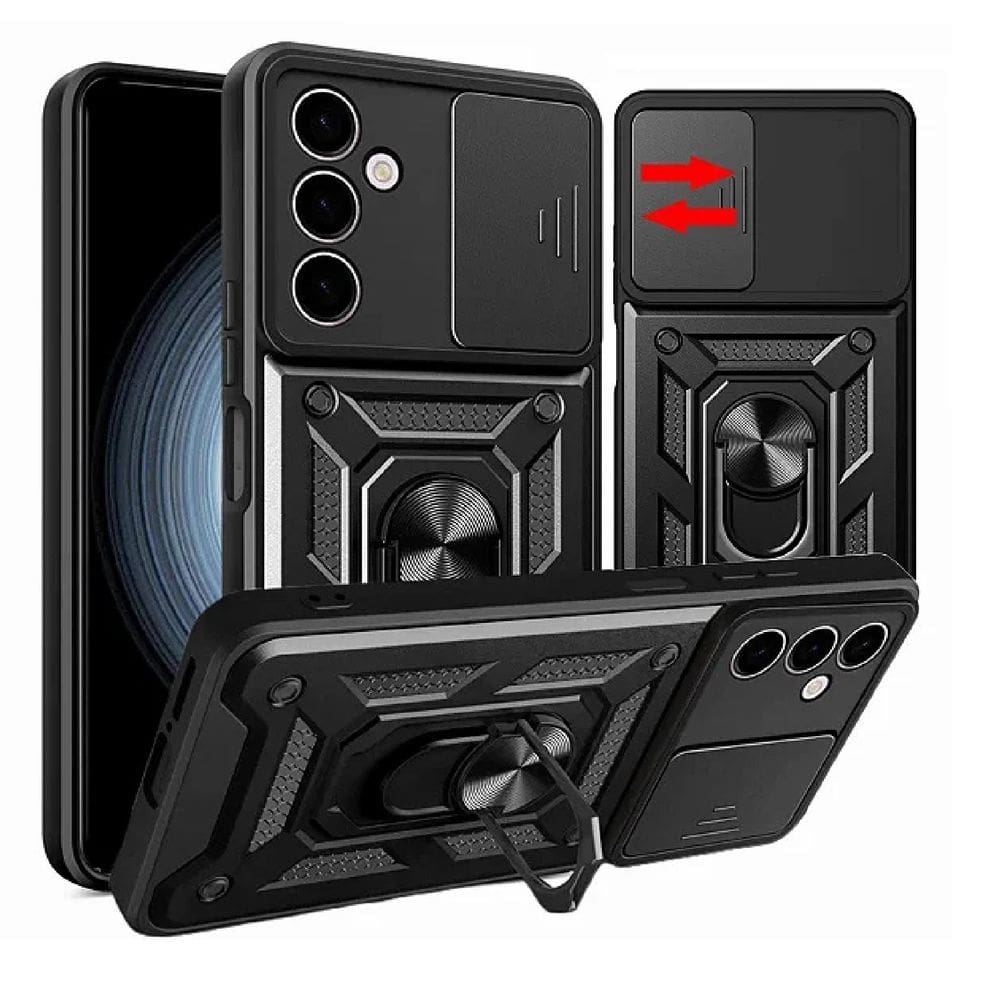 Capa Capinha Armadura P/ Samsung Galaxy A24 A25 Proteção para Camera Suporte Anel 360