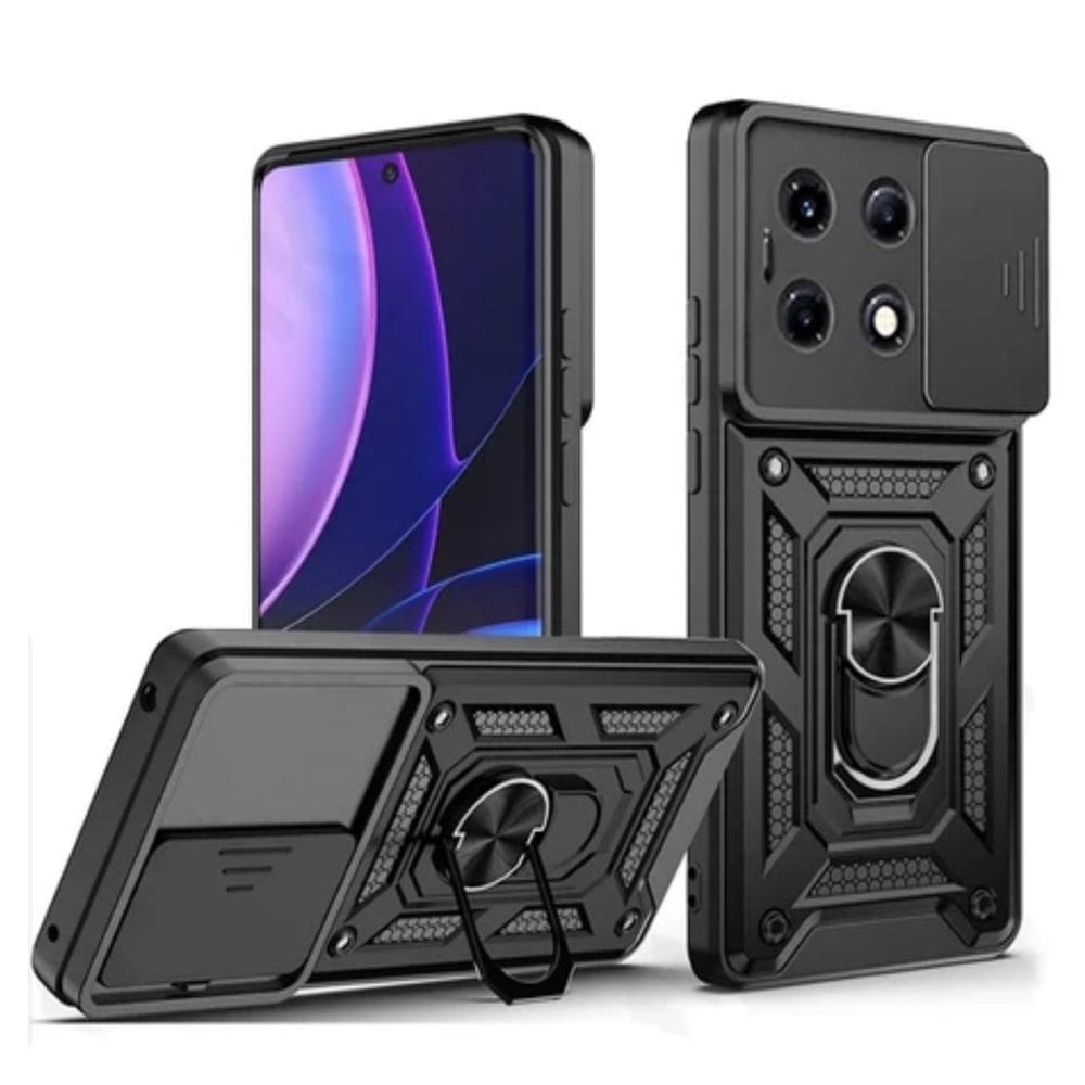 Capa Capinha Armadura P/ REedmi Note 13 PRO 5G C/ Proteção da Camera Suporte Anel 360